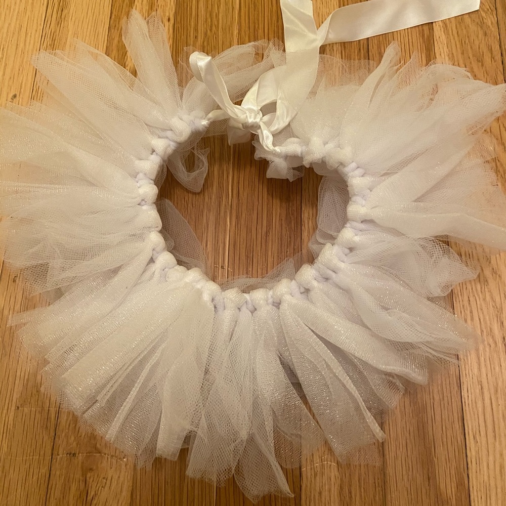 White TuTu Baby Photo Shoot